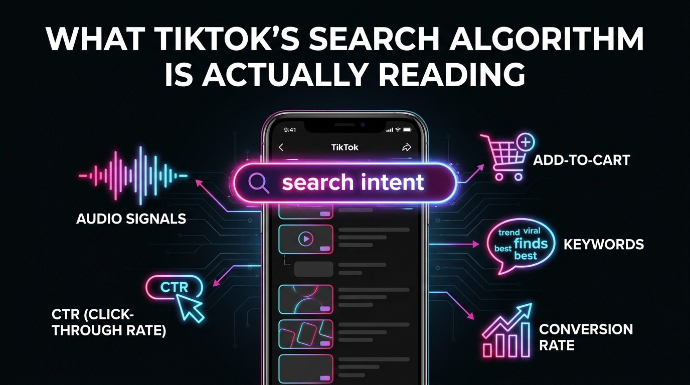 TikTok Shop search intent signals — what TikTok's search algorithm is actually reading