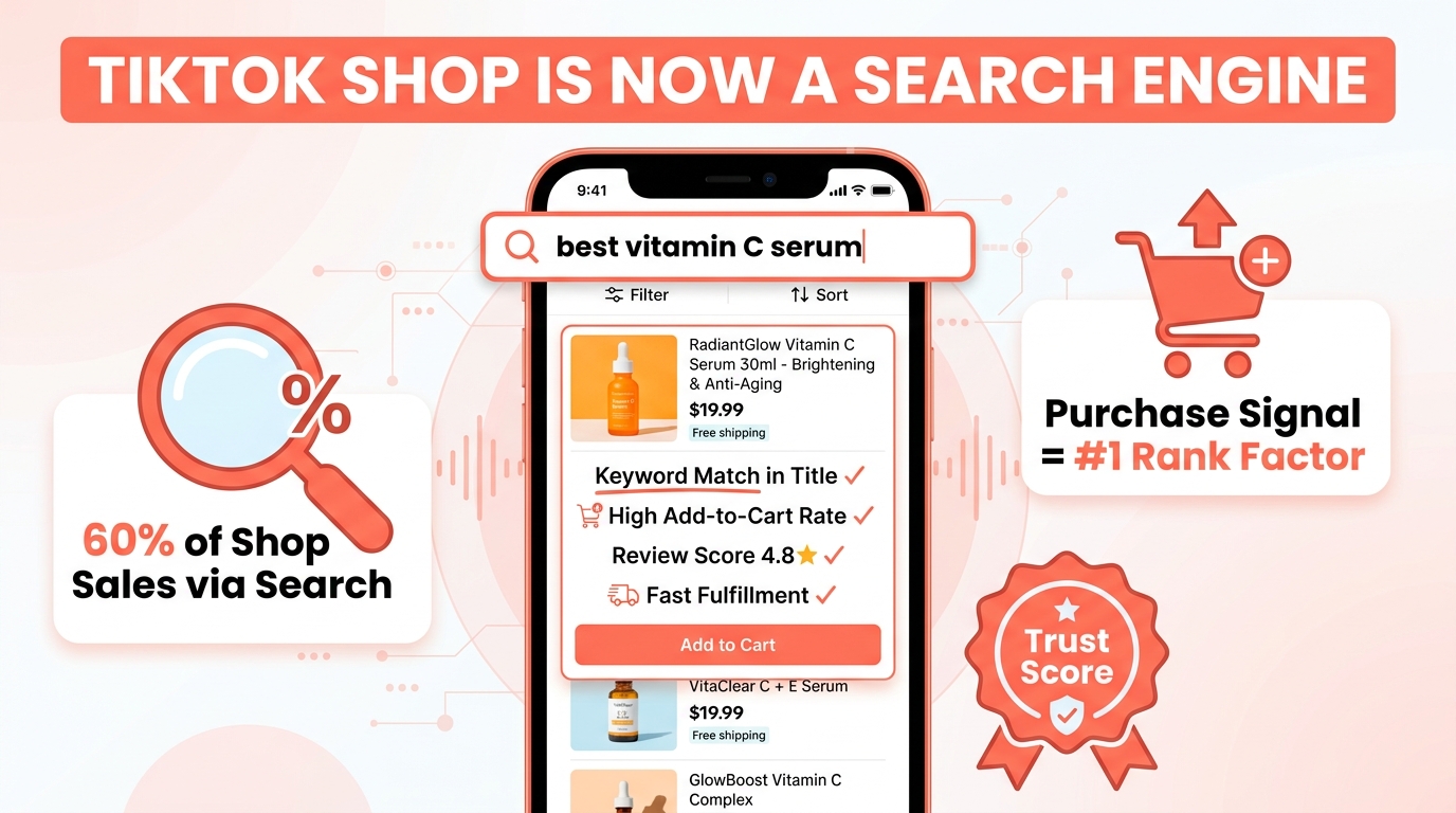 TikTok Shop Is Now a Search Engine — Coral Algorithm Search-First Discovery