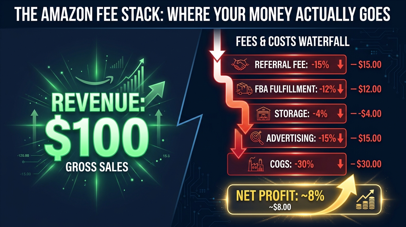 The Amazon fee stack breakdown: where your revenue actually goes