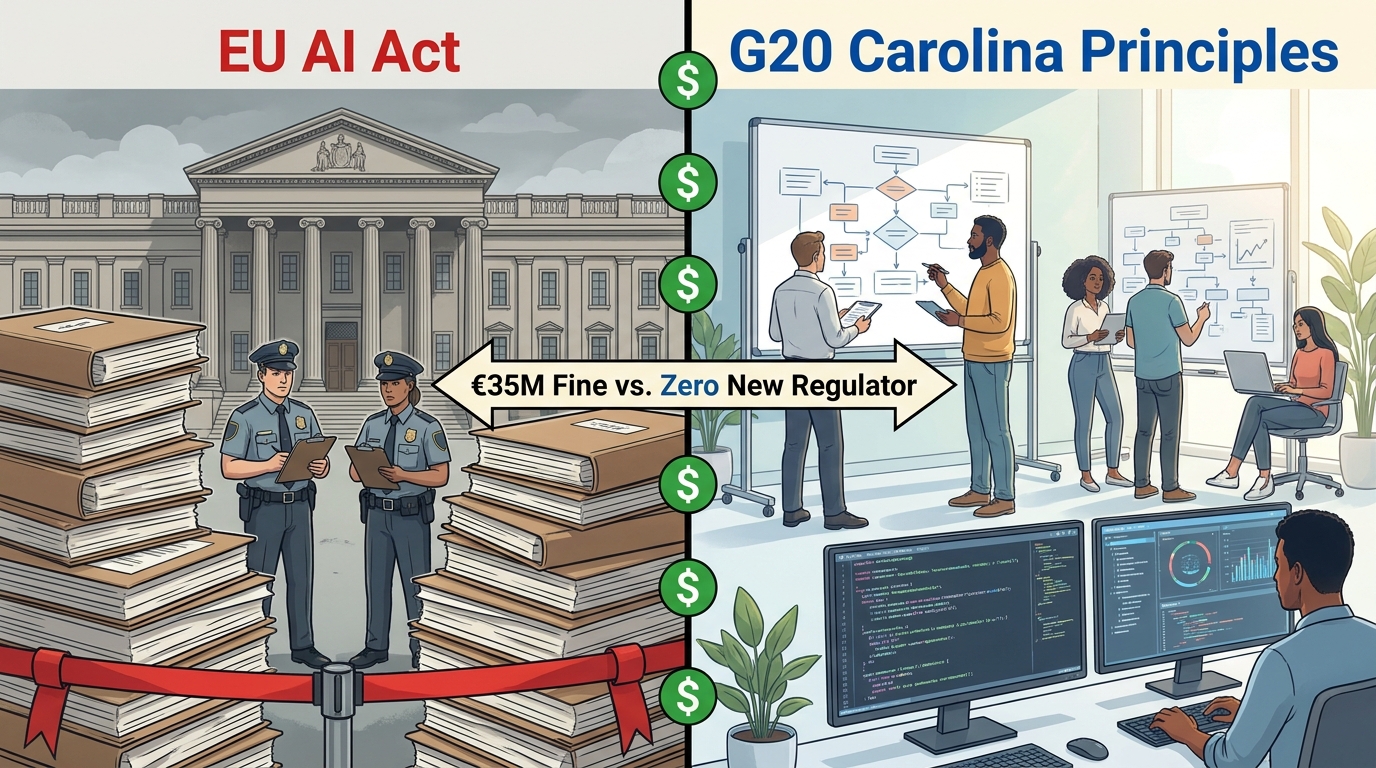 EU AI Act vs G20 Carolina Principles — Regulatory Divergence Comparison