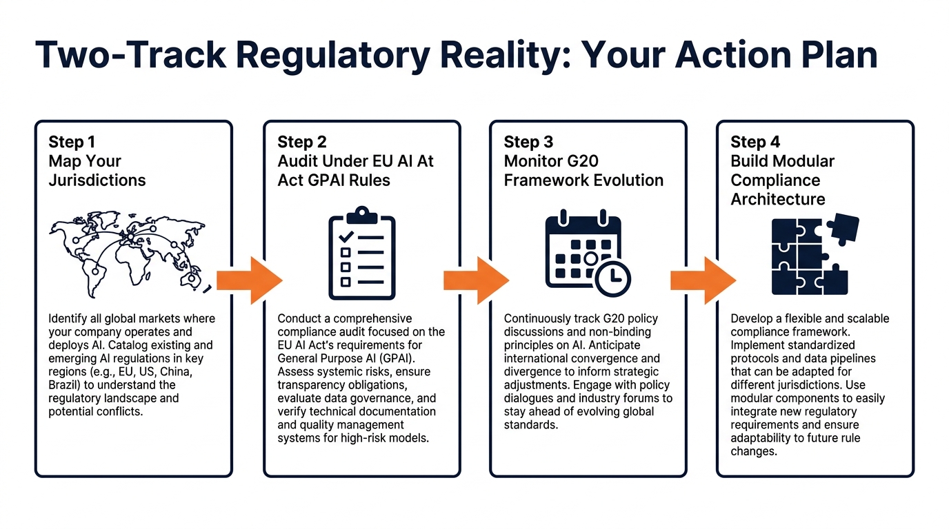 Two-Track Regulatory Reality Action Plan — Four Steps for AI Compliance 2026