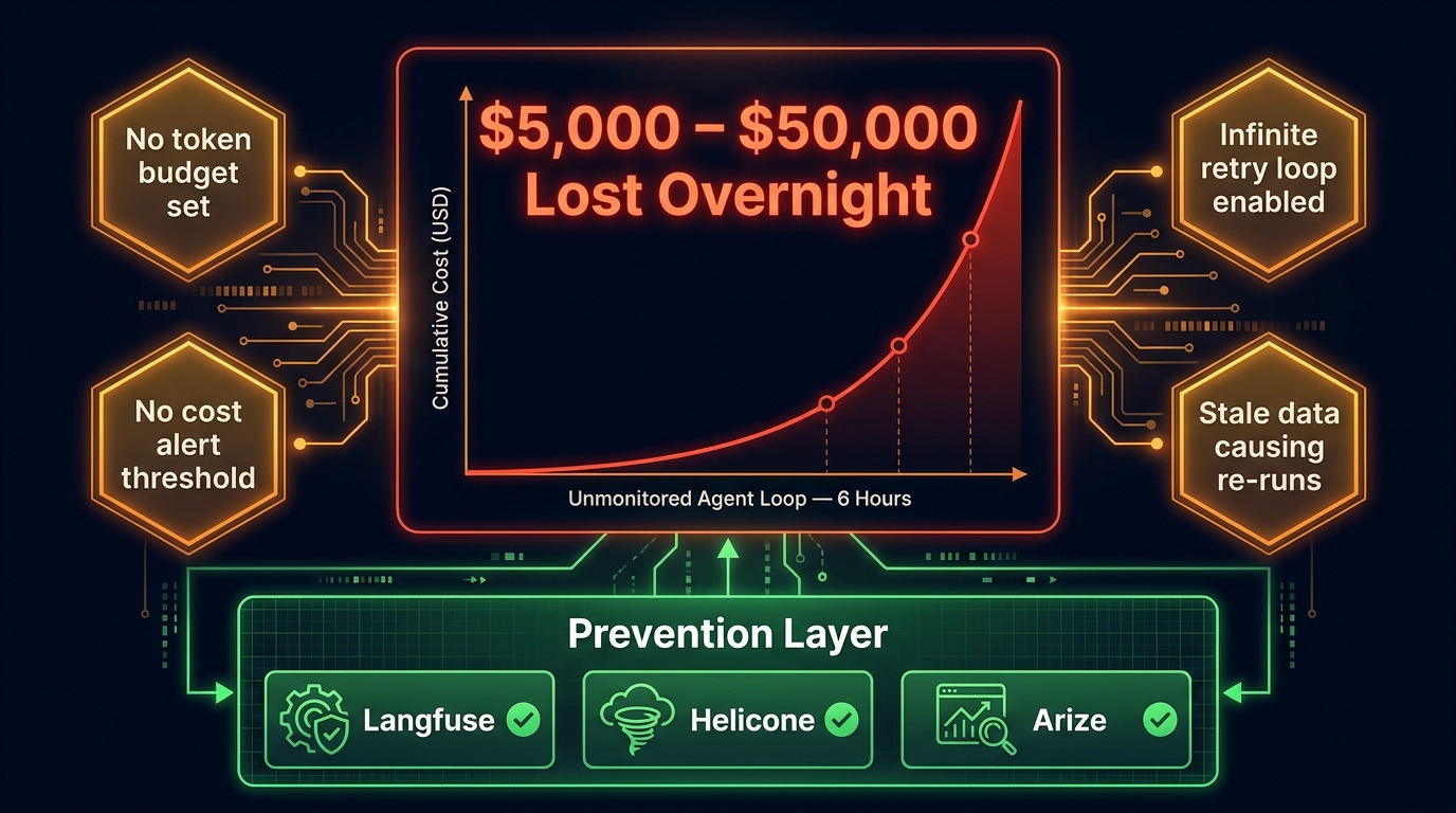 Agentic AI cost management: unmonitored agent loops can cost $5,000 to $50,000 overnight