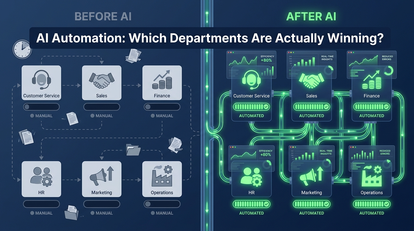 AI Automation by Business Department — Which Functions Are Actually Winning in 2026