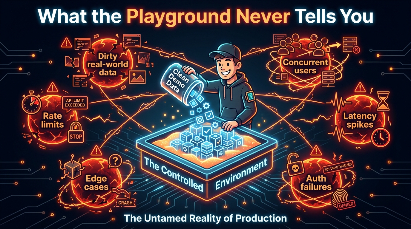 Why AI playgrounds create false confidence — the production realities they hide