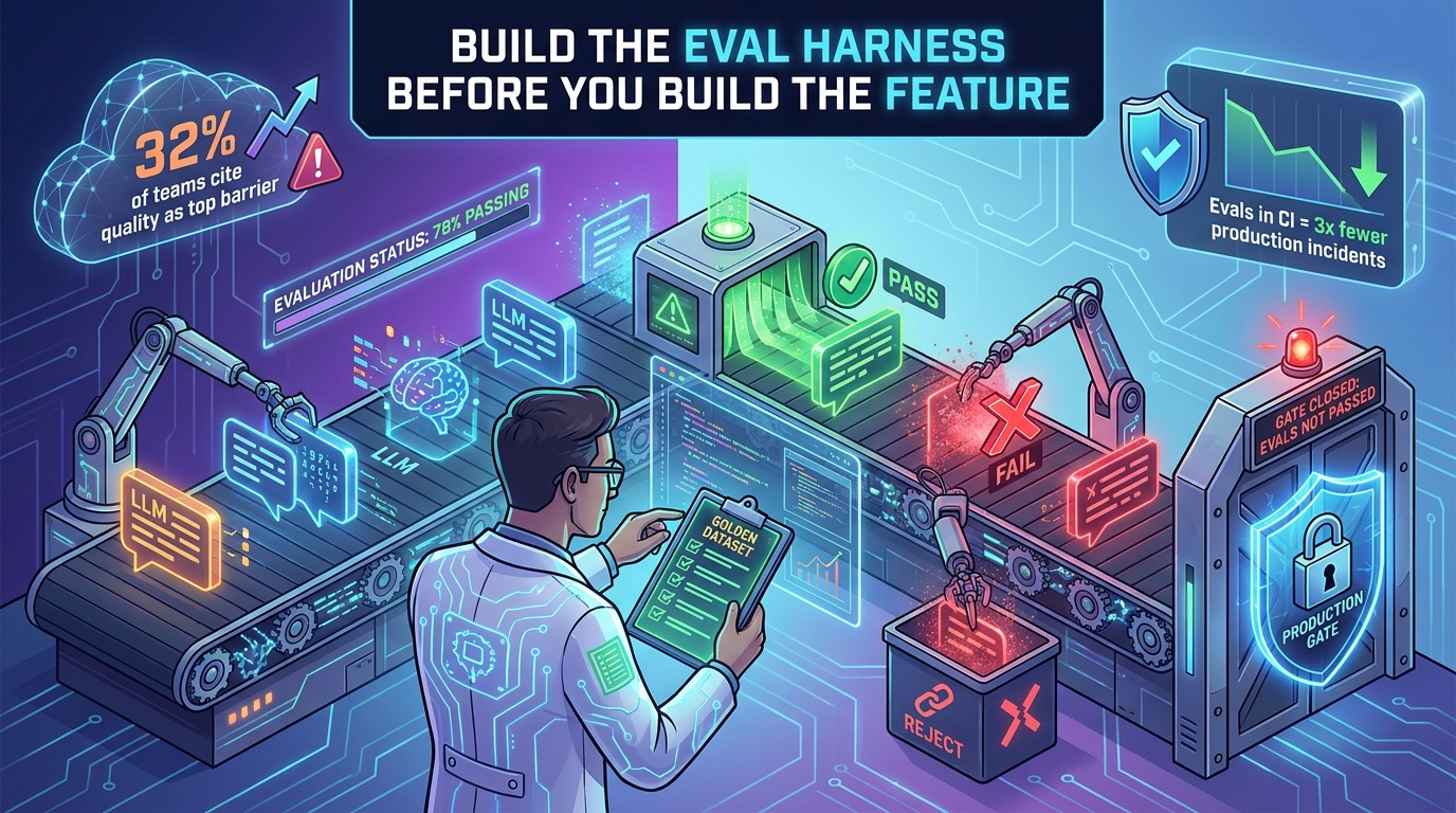 Eval-driven development for AI workflows — building evaluation harnesses before features