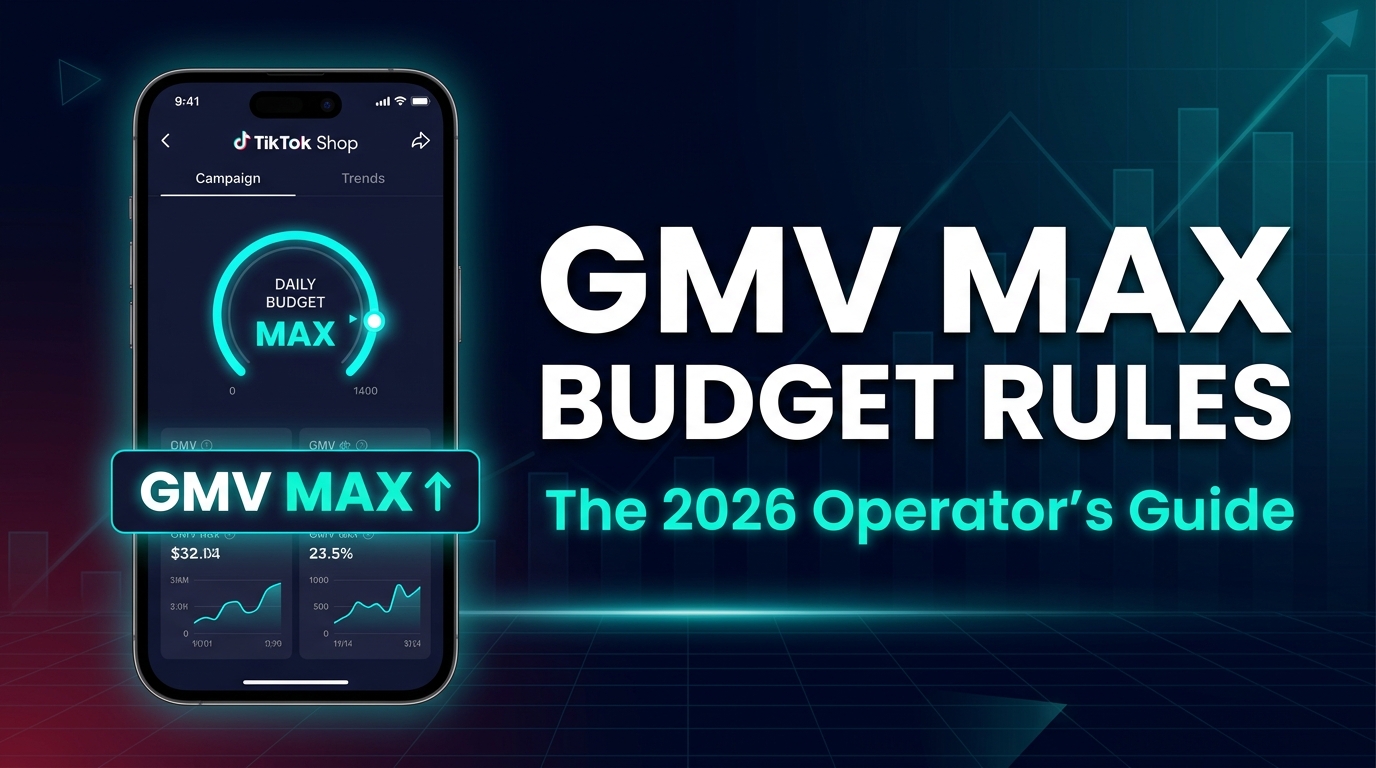 TikTok Shop GMV Max Budget Rules — The 2026 Operator's Guide