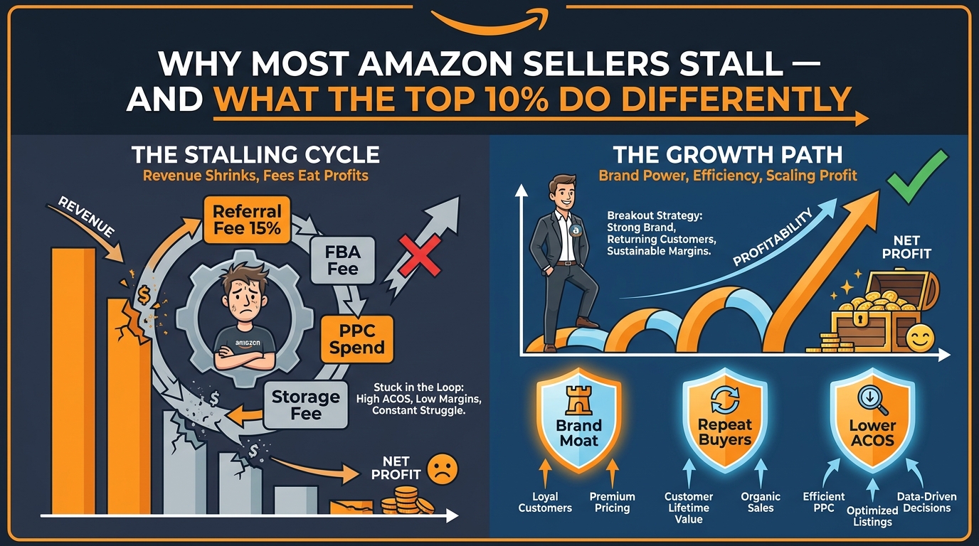 Amazon selling business models and profitability — why most sellers stall and what top performers do differently