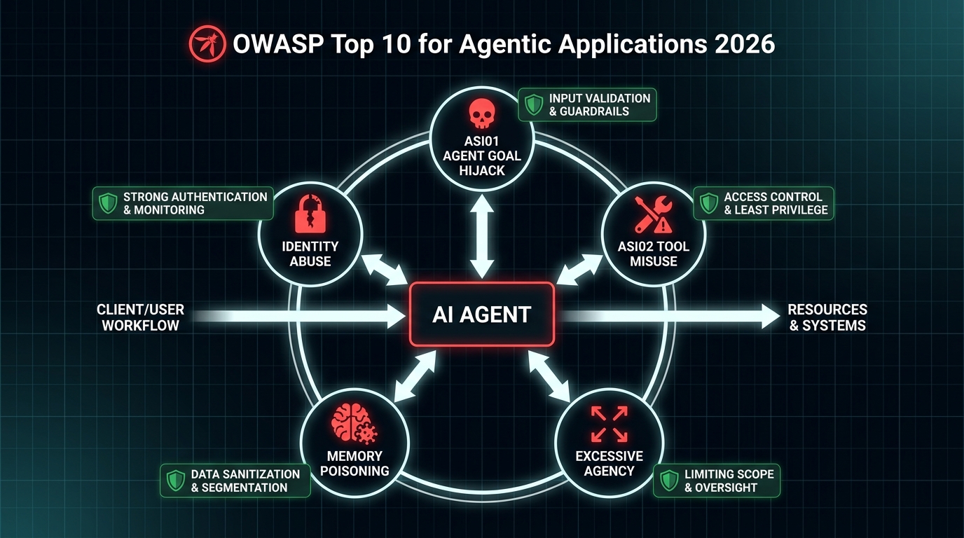 OWASP Top 10 for Agentic Applications 2026 mapped to client workflow threat landscape