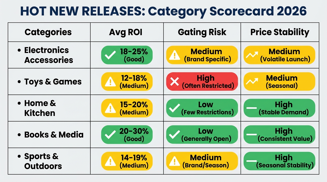 Amazon Hot New Releases Category Scorecard 2026
