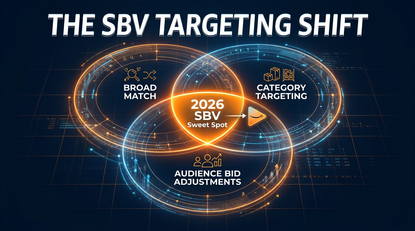 2026 SBV Targeting Shift: Broad Match, Category Targeting, and Audience Bid Adjustments converge as the new SBV sweet spot